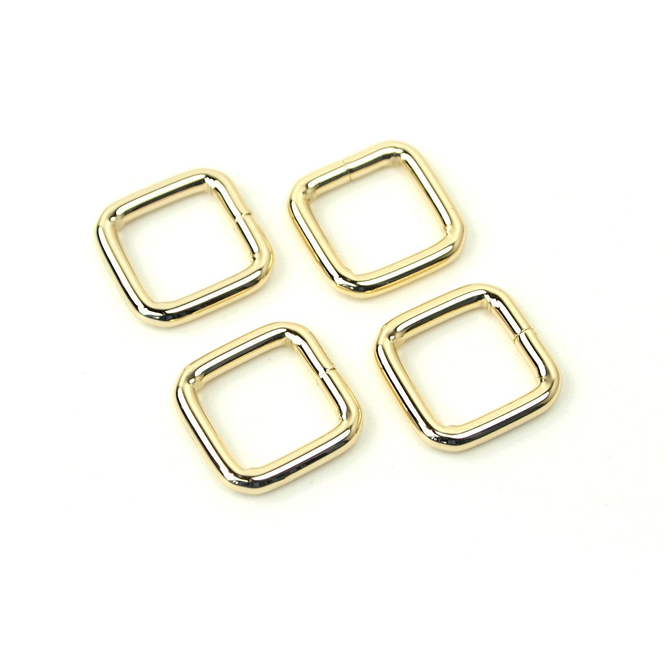 Four Rectangle Rings 1/2" Gold
