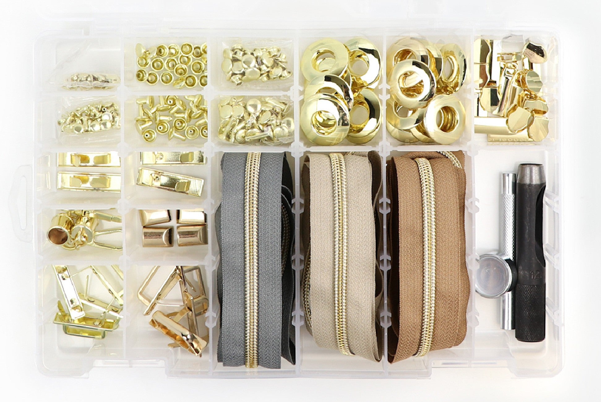 Next Level Hardware & Zipper Set Gold