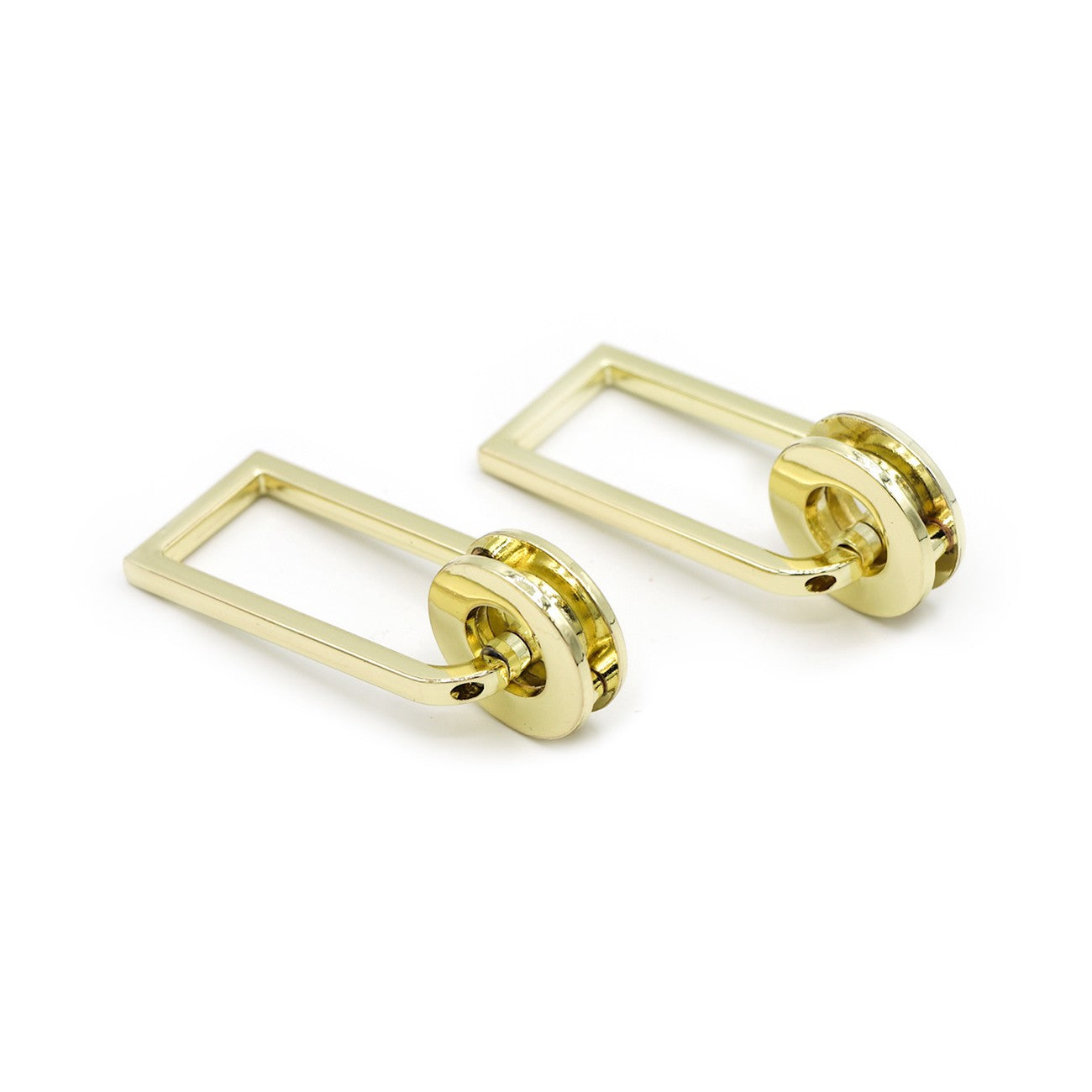 Two Grommet Strap Connectors 3/4" Gold