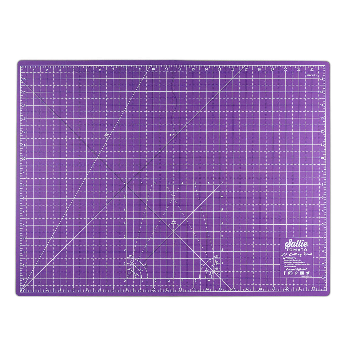 Sallie Tomato Purple A2 Foldable Cutting Mat