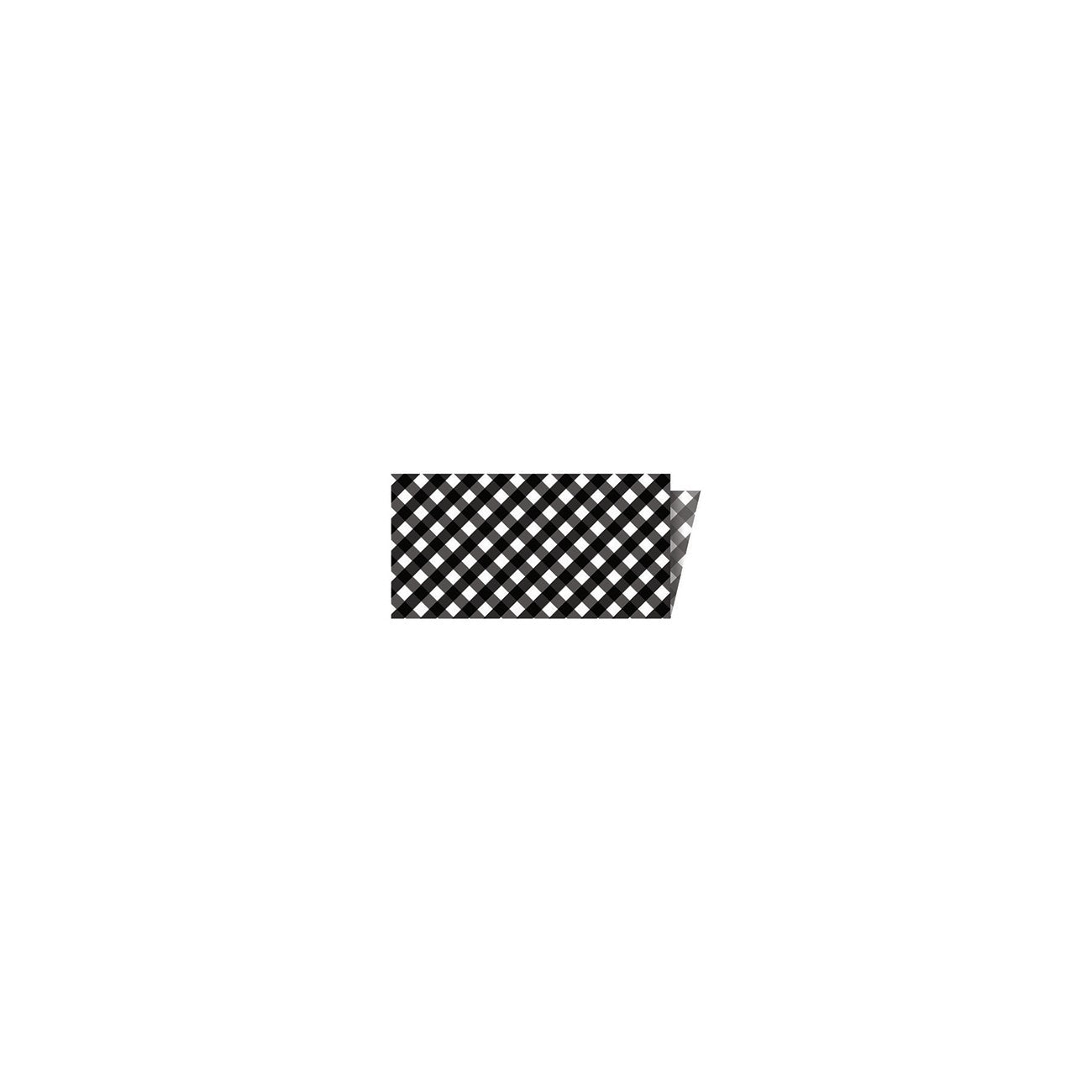 Riley Blake Designs Single-Fold Quilt Binding Micro Gingham Black