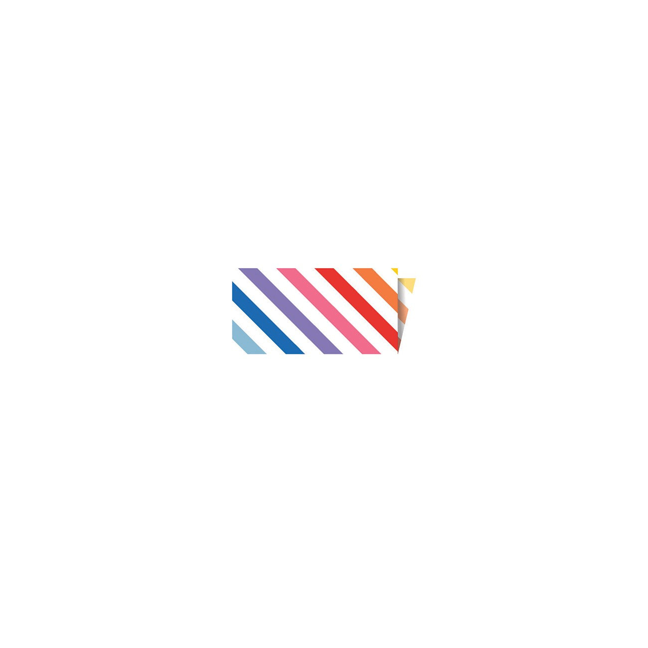 Riley Blake Designs Single-Fold Quilt Binding 1/8" Stripe Rainbow