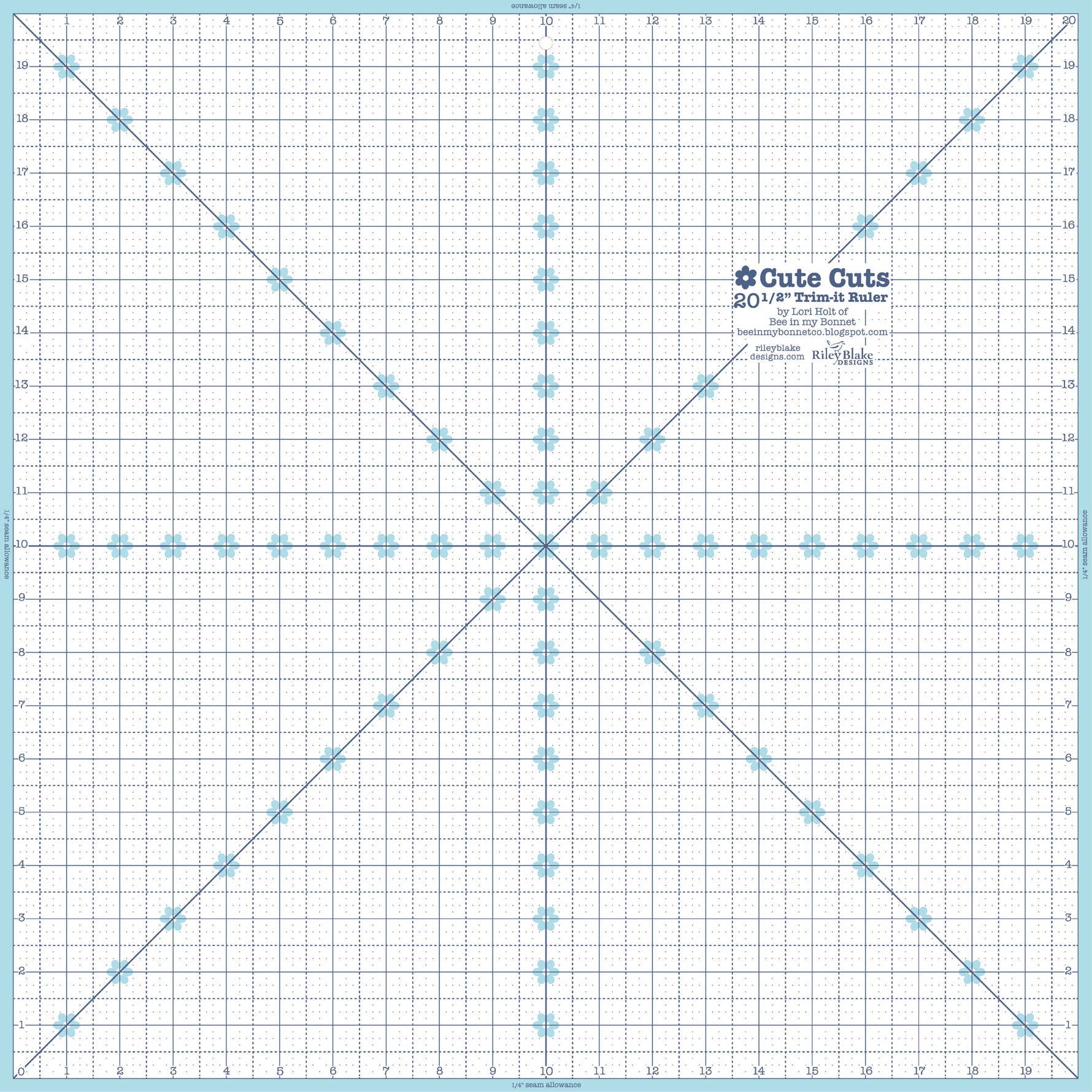 Lori Holt Trim It Ruler 20.5" Square