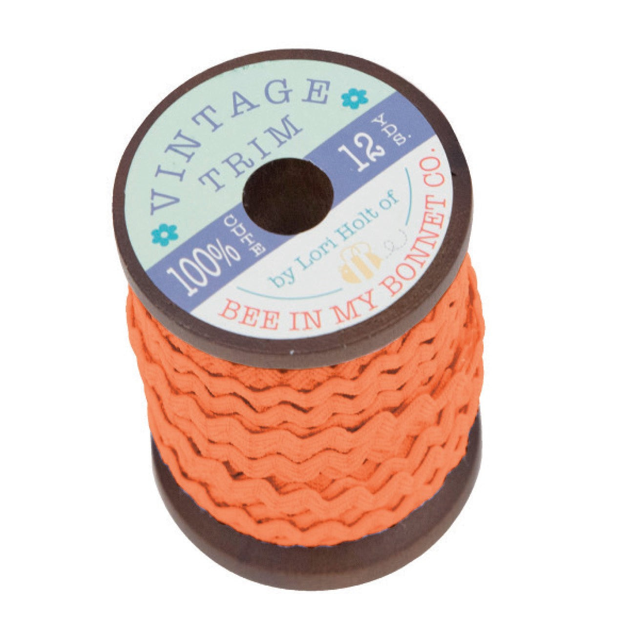 Vintage Trim Ric Rac Pumpkin 1/4in x 12yd