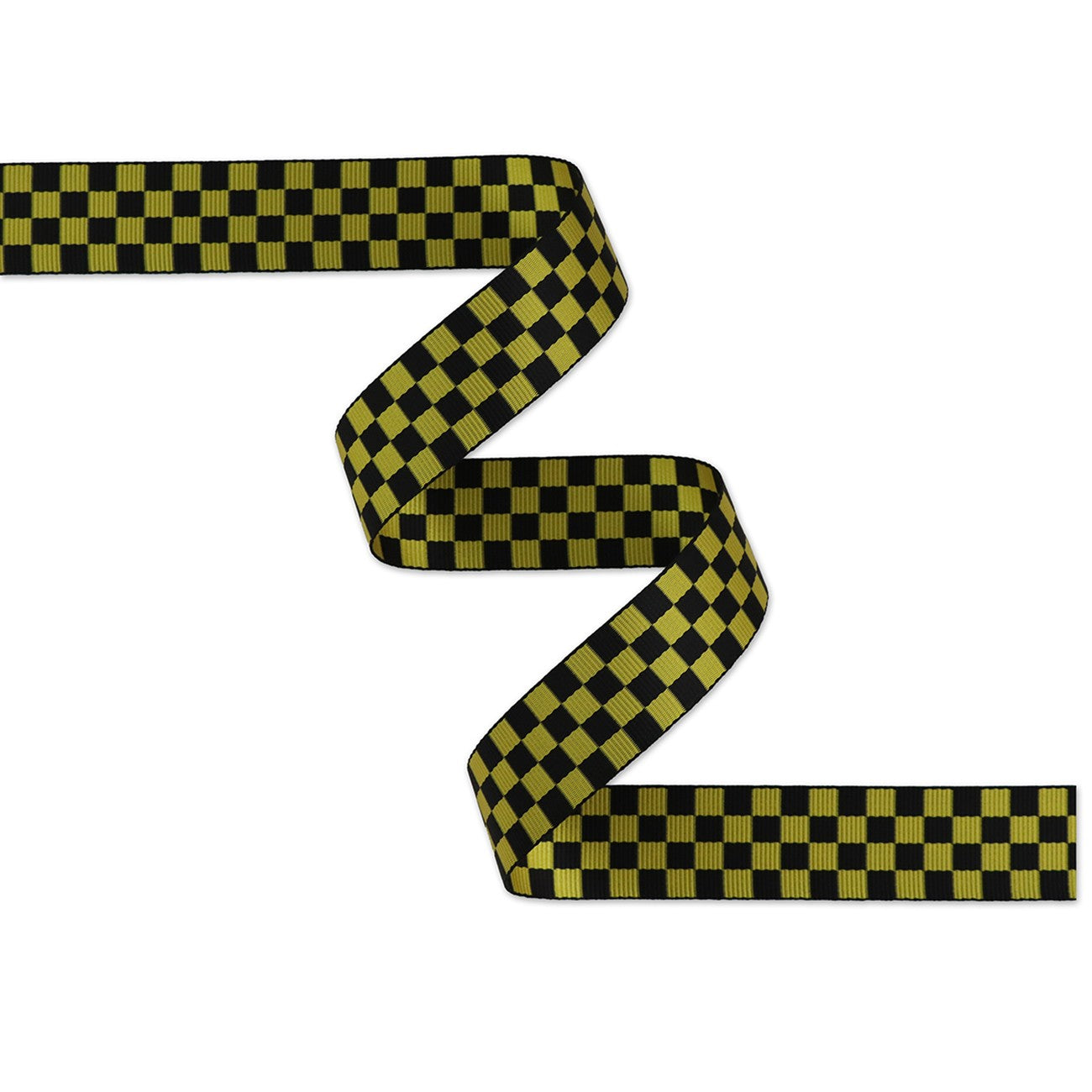 Checkerboard Black/Yellow Webbing 1-1/2in x 50 Yd