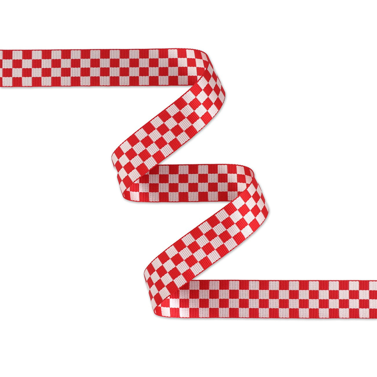 Checkerboard Red/White Webbing 1-1/2in x 50 Yd