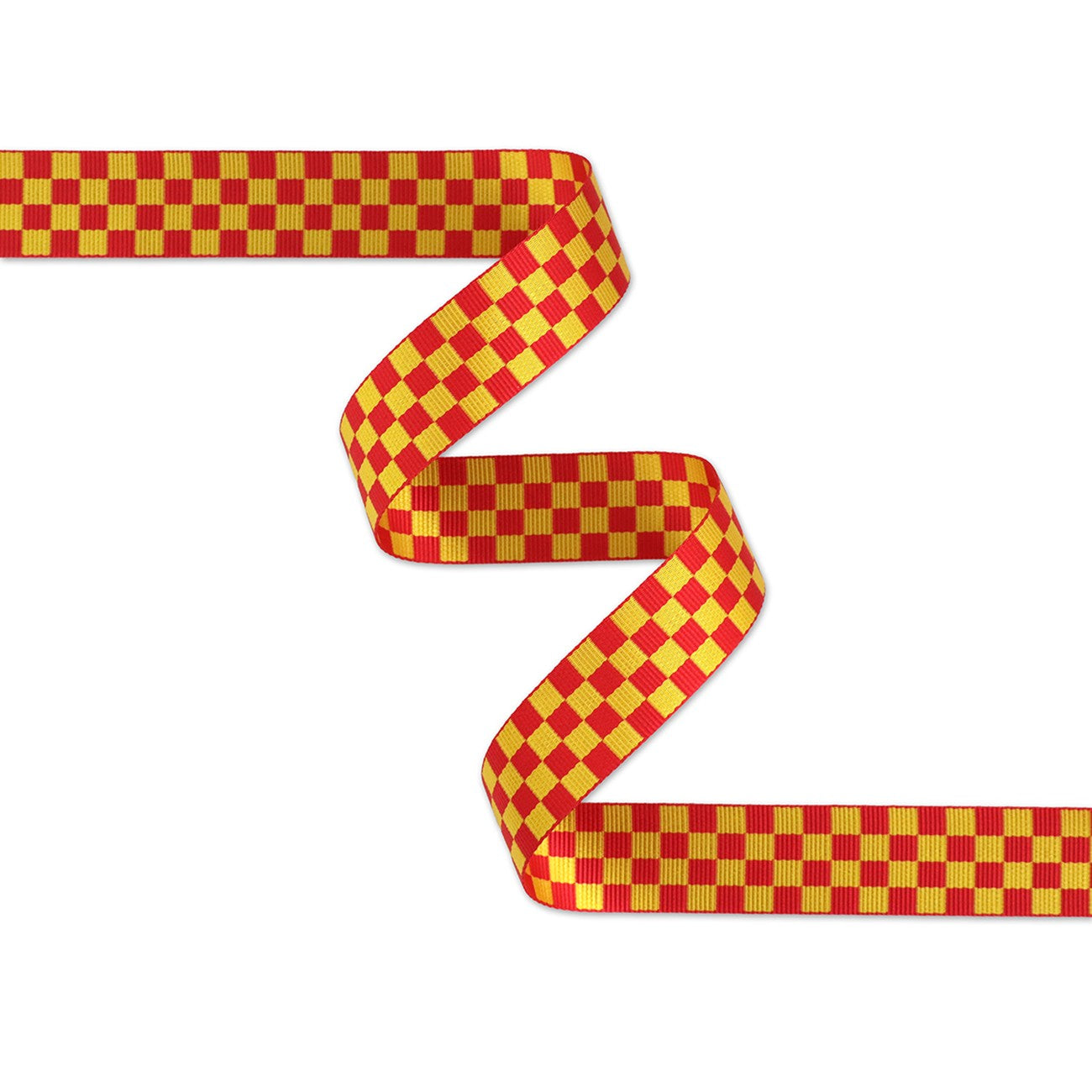 Checkerboard Red/Yellow Webbing 1-1/2in x 3 Yd