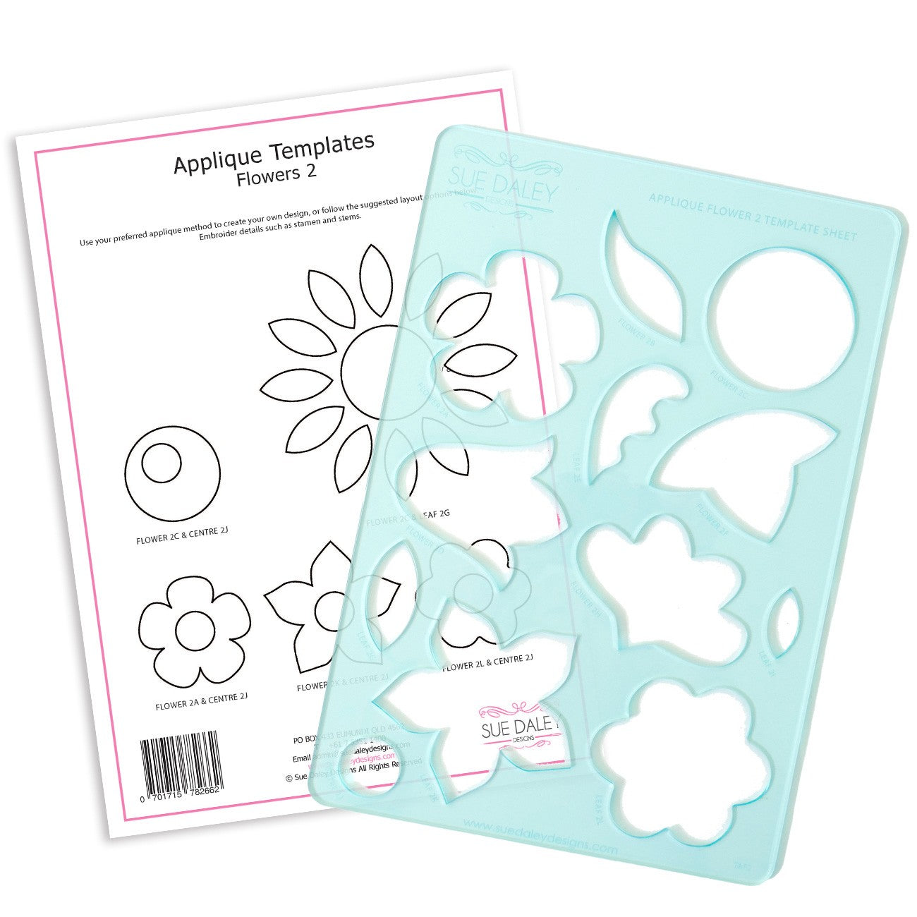 Applique Flower 2 Template Sheet