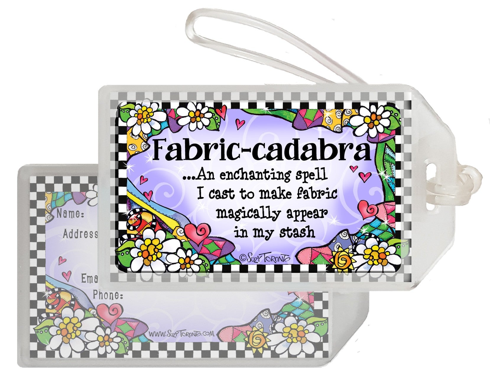 Fabric Cadabra Bag Tag
