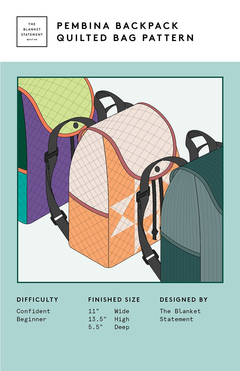 Pembina Backpack Quilted Bag Pattern