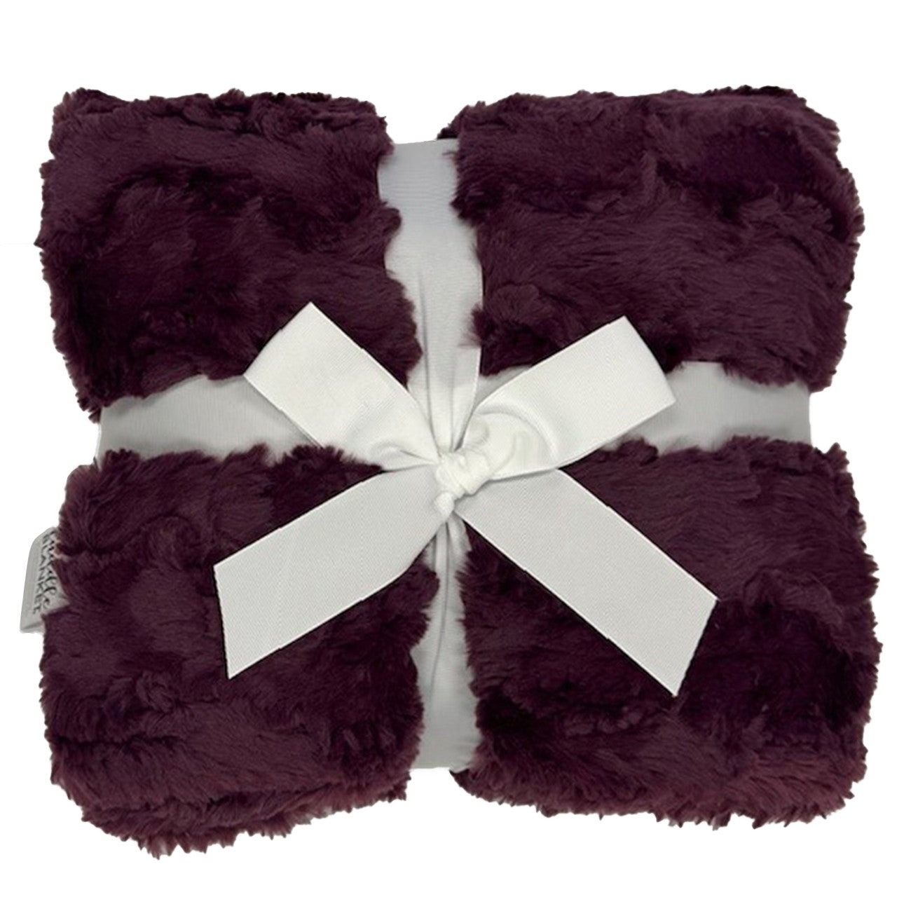Glacier Plumwine Luxe Cuddle Finished Blankets 60x72