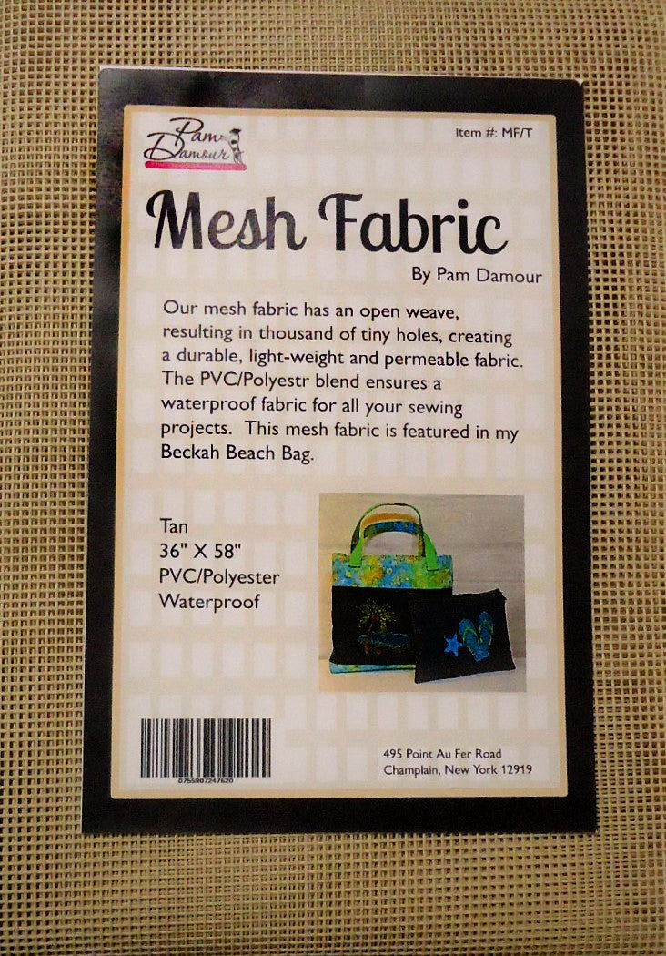 Tan Mesh Fabric 36in x 58in