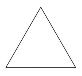 2-1/2in Equilateral Triangle Template