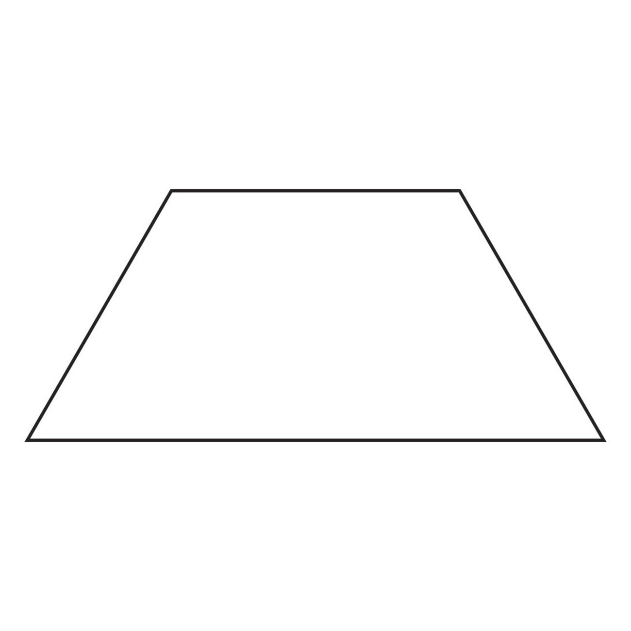 1in Half Hexagon Template