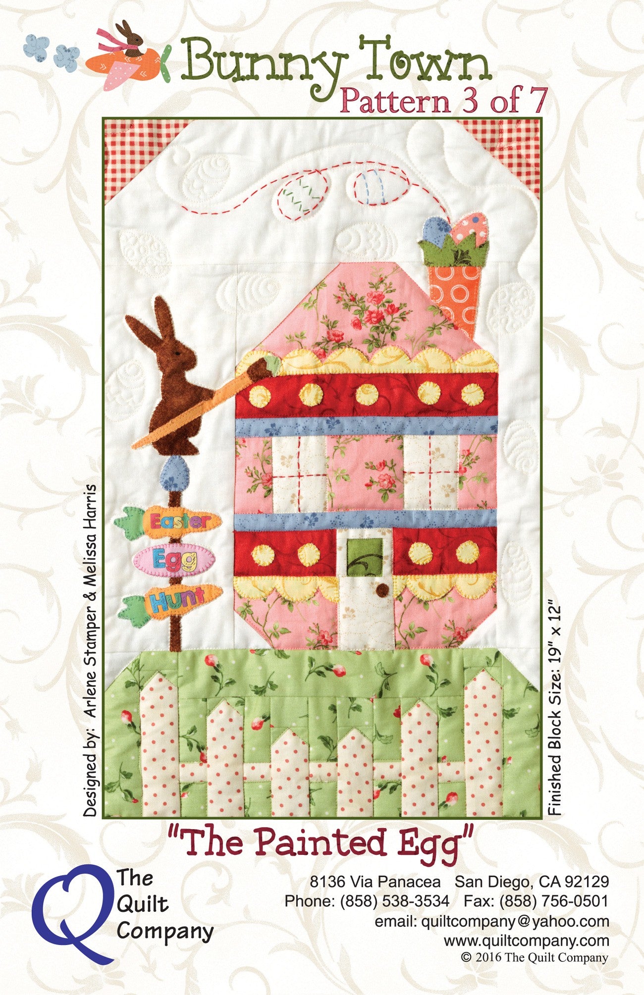 Bunny Town Block 3 Painted Egg