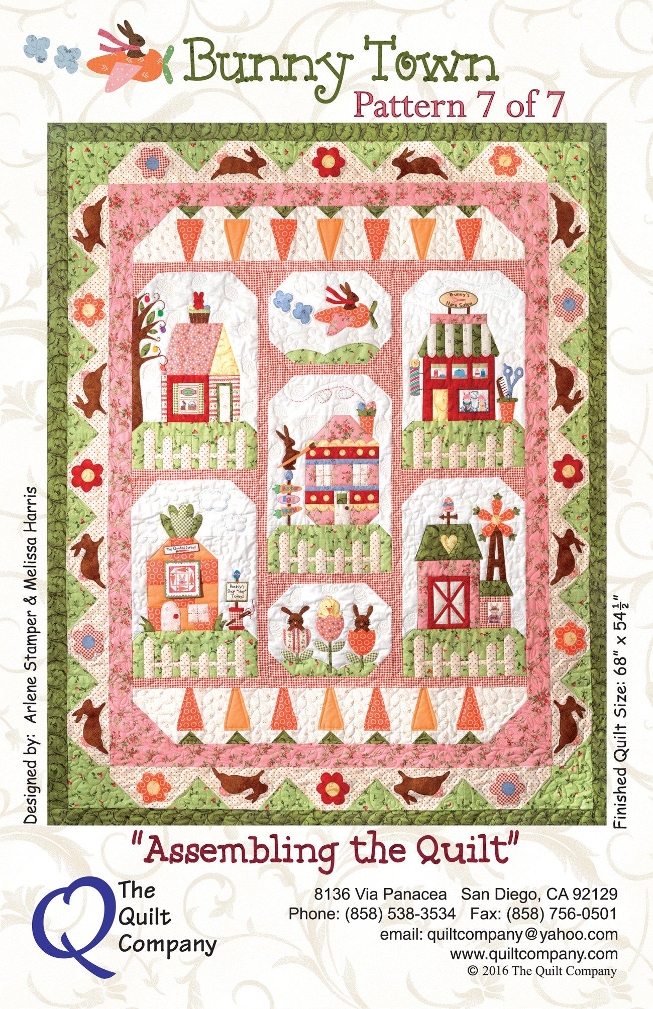 Bunny Town Block 7 - Assembling the Quilt