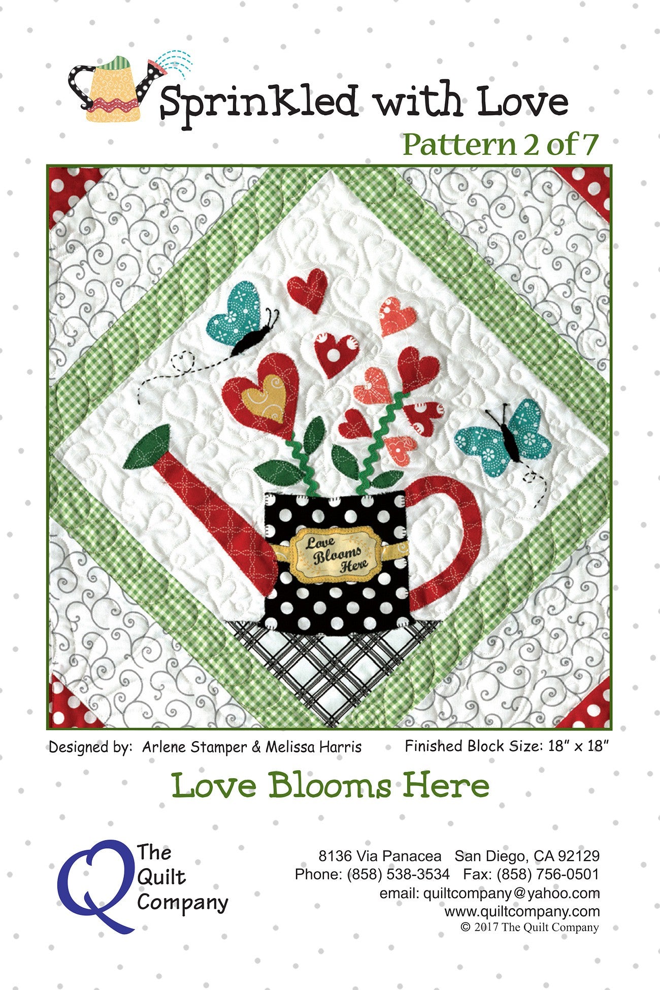 Sprinkled with Love Block 2 Love Blooms Here