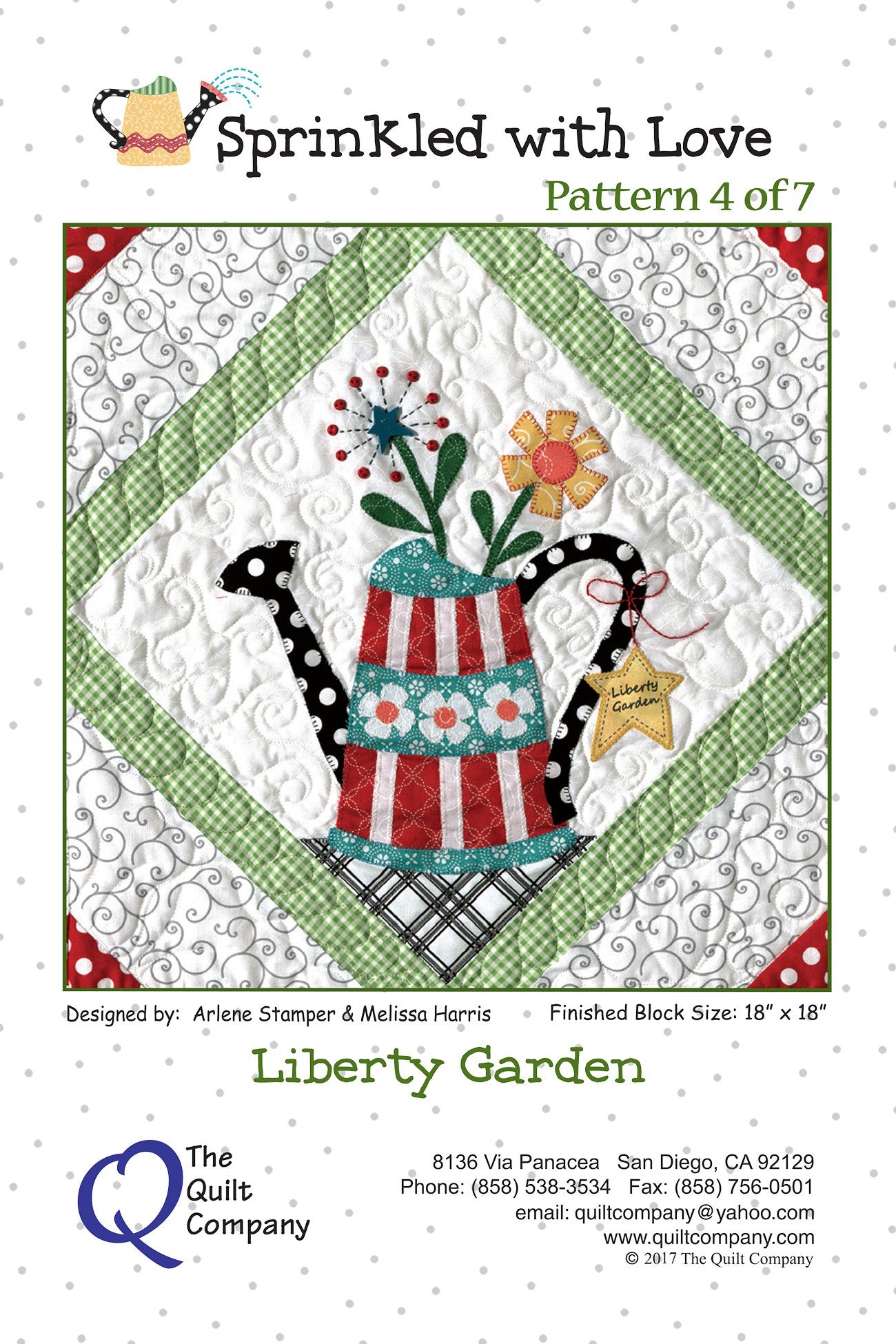 Sprinkled with Love Block 4 Liberty Garden