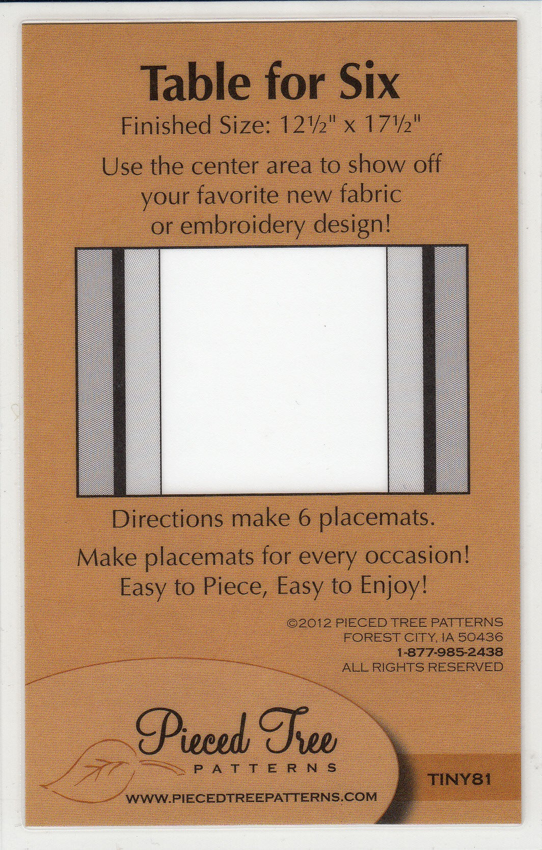 Table For Six Place Mats