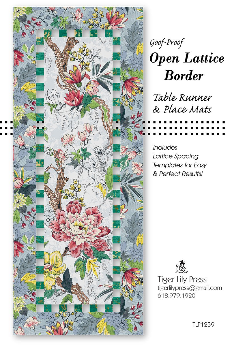 Goof-Proof Lattice Border Table Runner & Placemats