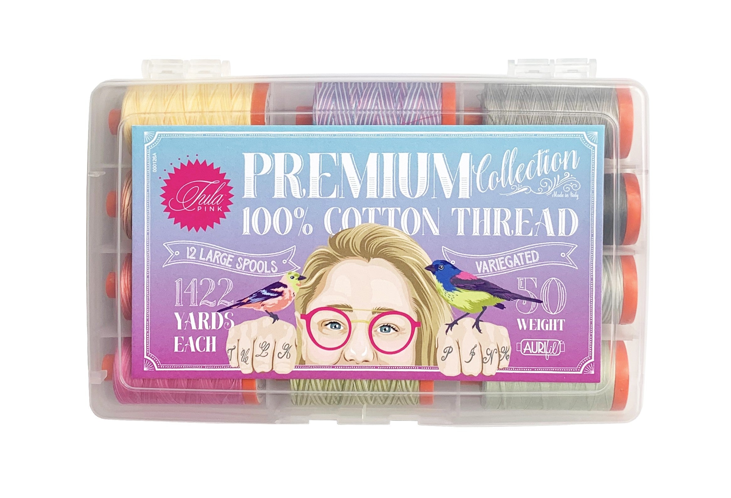 Tula Premium Thread Collection 50wt 12 Large Spools
