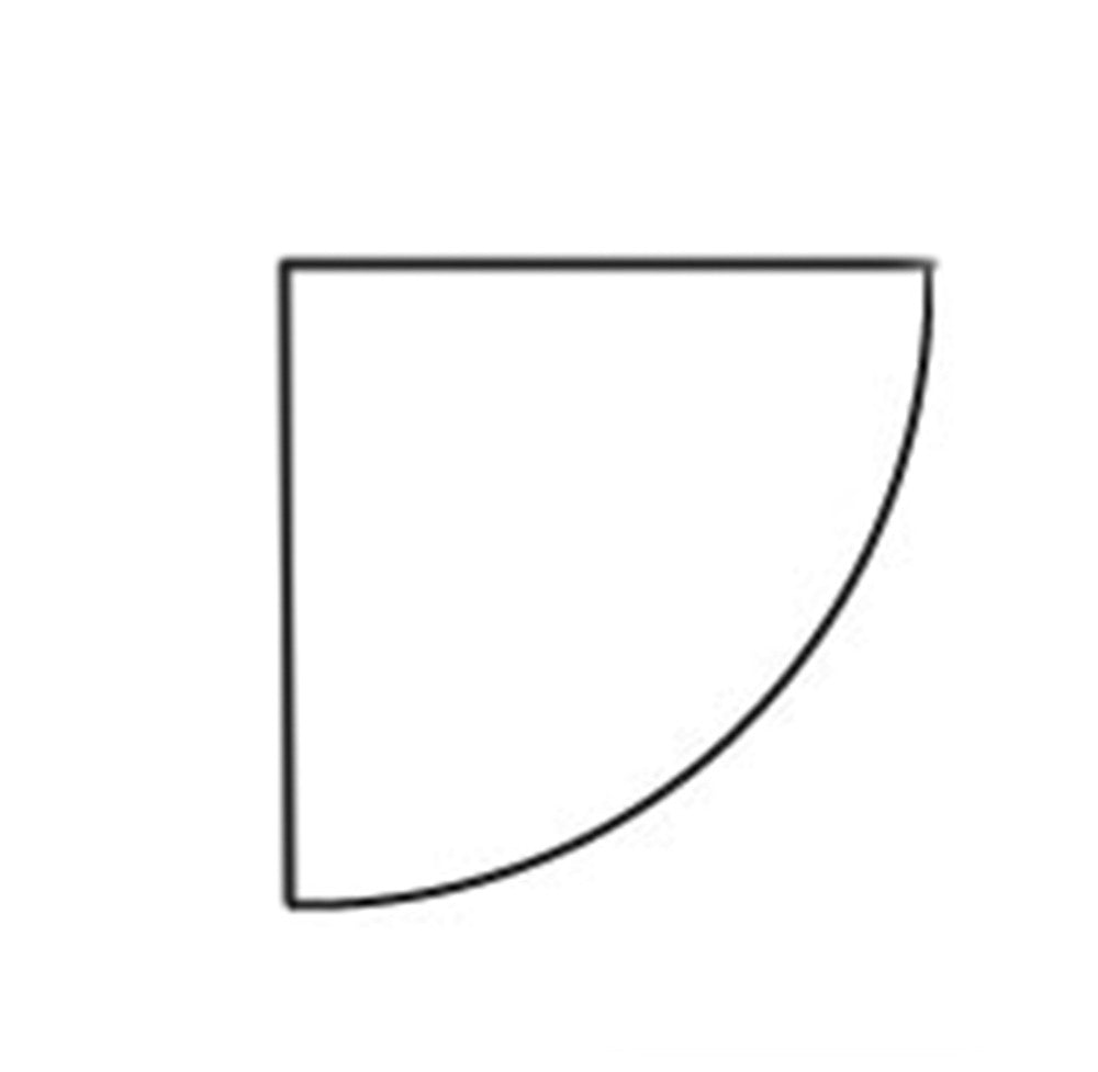 Quarter Circle 1in Template
