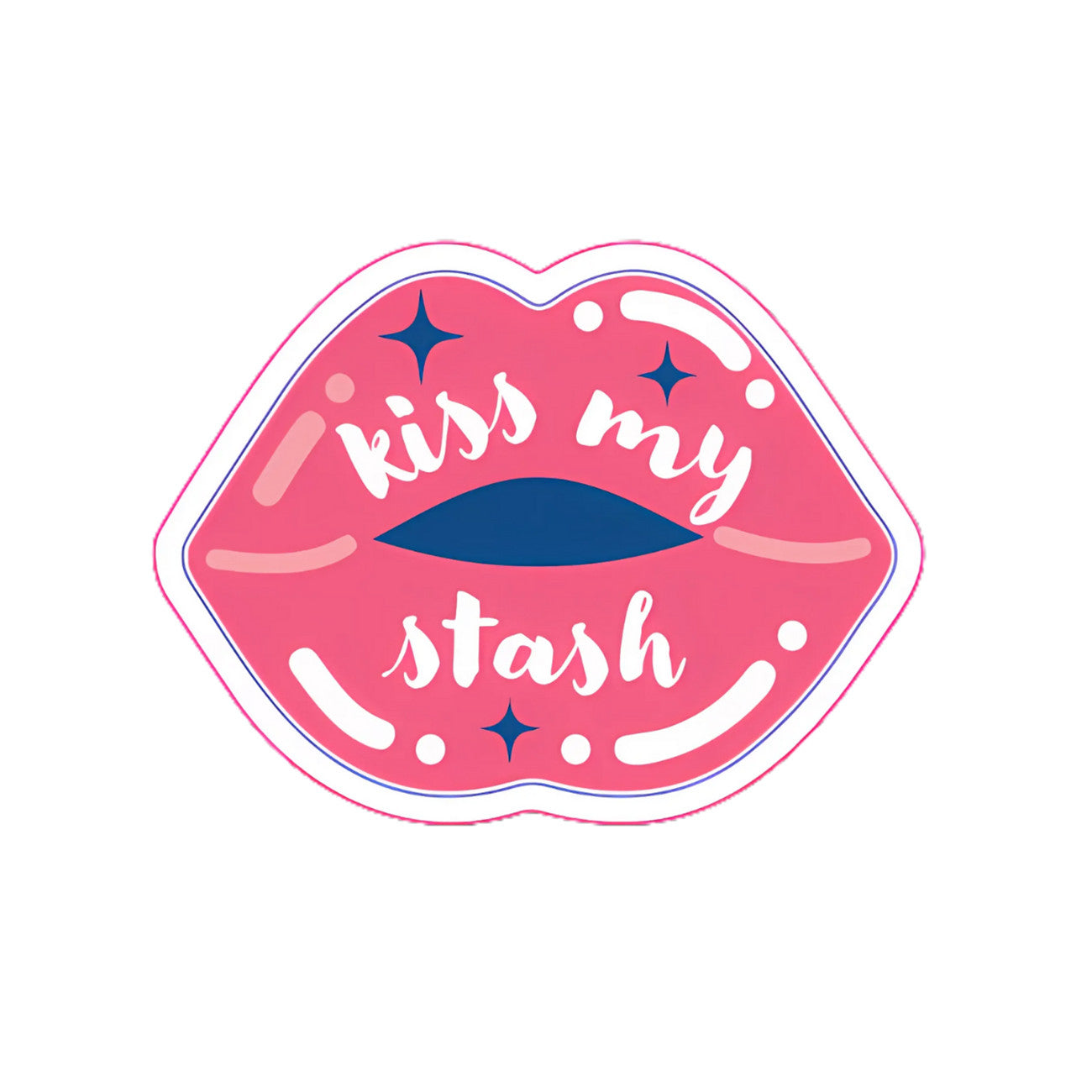 Kiss My Stash Sticker 6pk