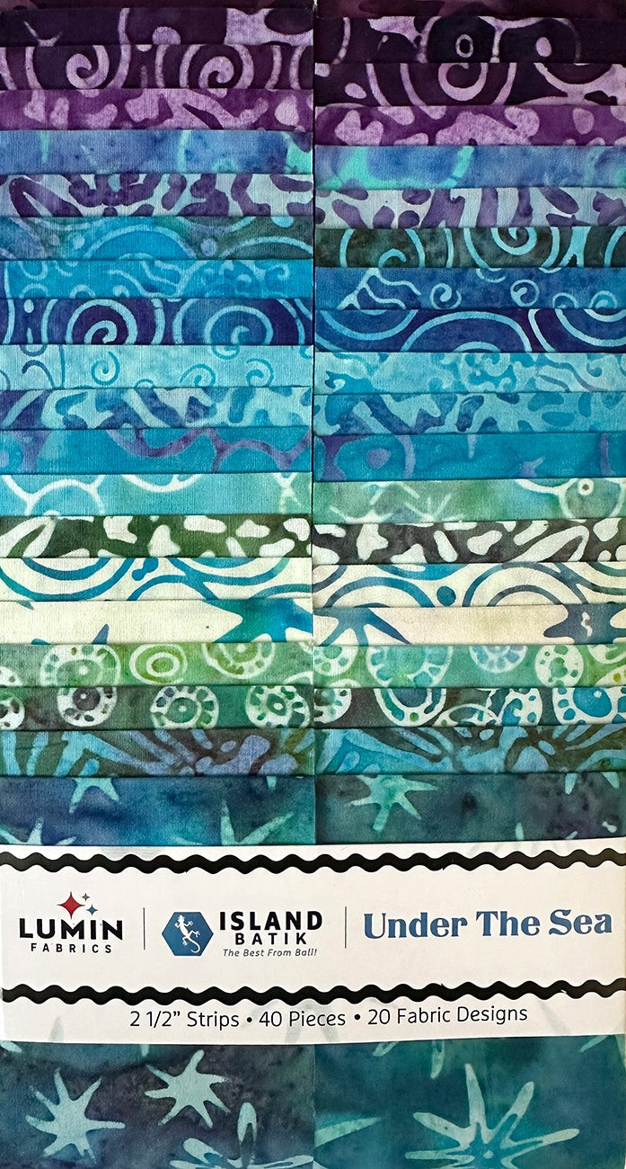 2.5in Strips Under the Sea 40pcs