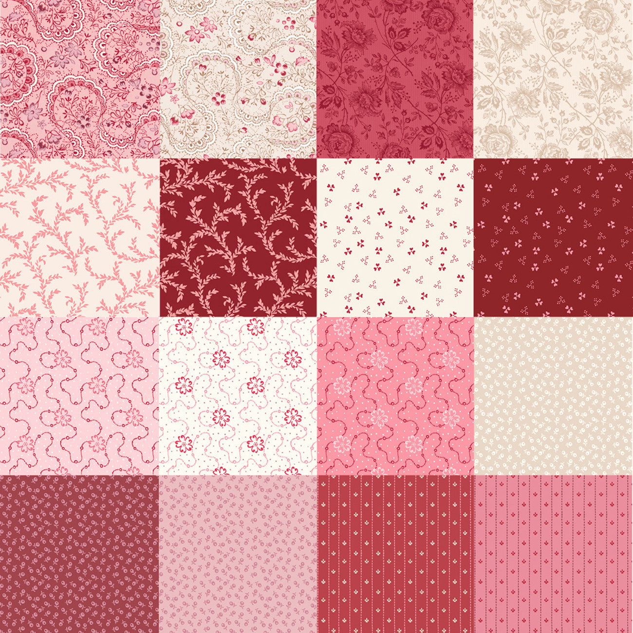 10in Squares Victoria, 42pcs/bundle