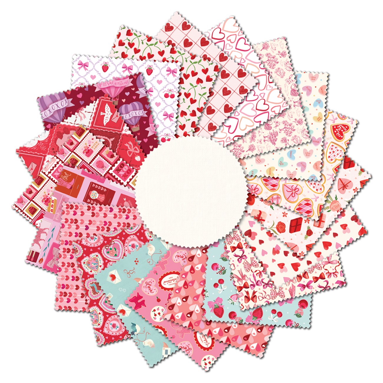 Fat Quarter Valentine's Minis, 20pcs/bundle