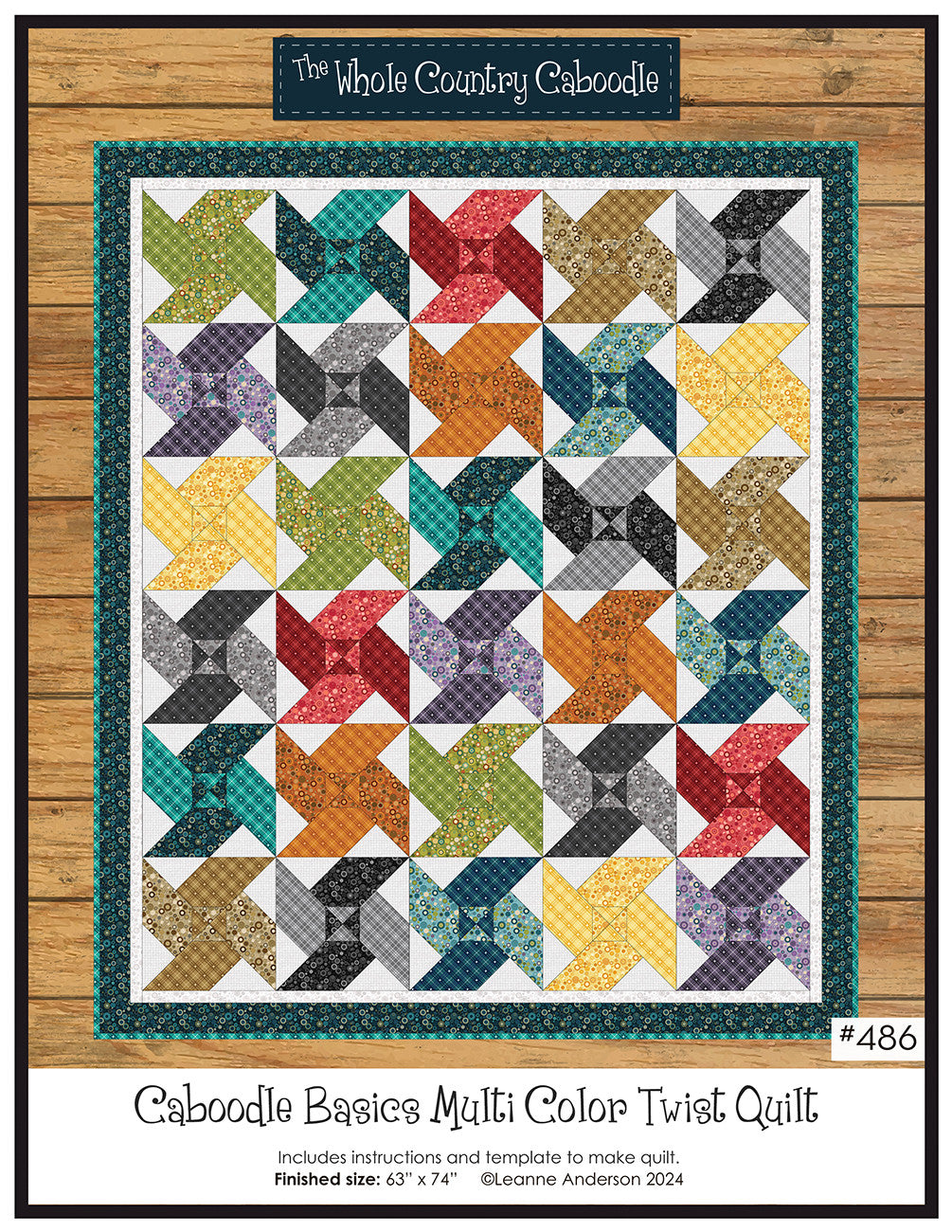 Caboodle Basics Multi Color Twist Quilt