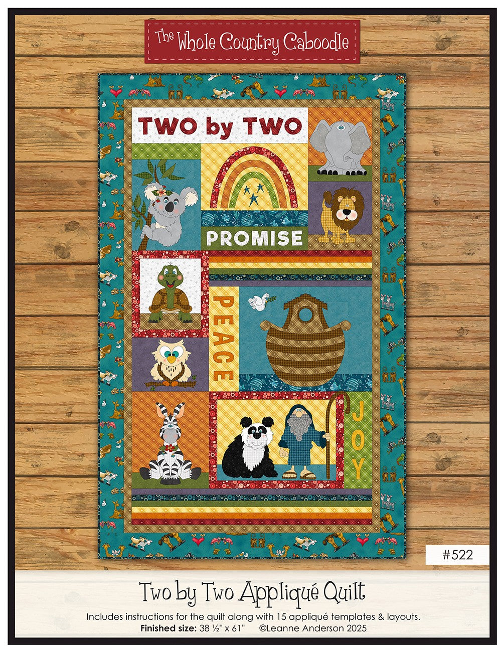 Two by Two Applique Quilt Pattern
