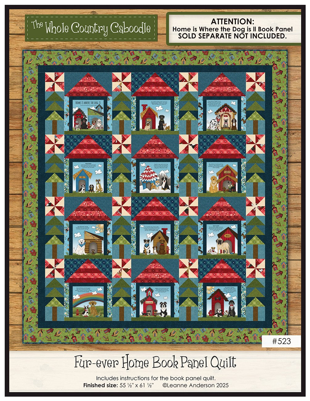 Fur-ever Home Book Panel Quilt Pattern