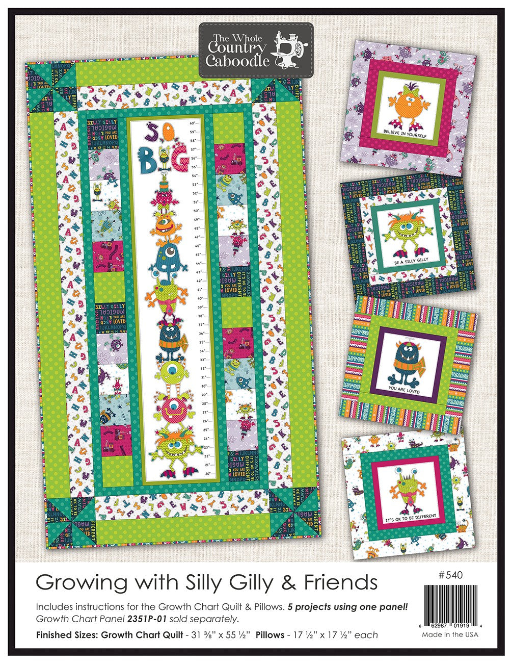 Growing with Silly Gilly & Friends Pattern