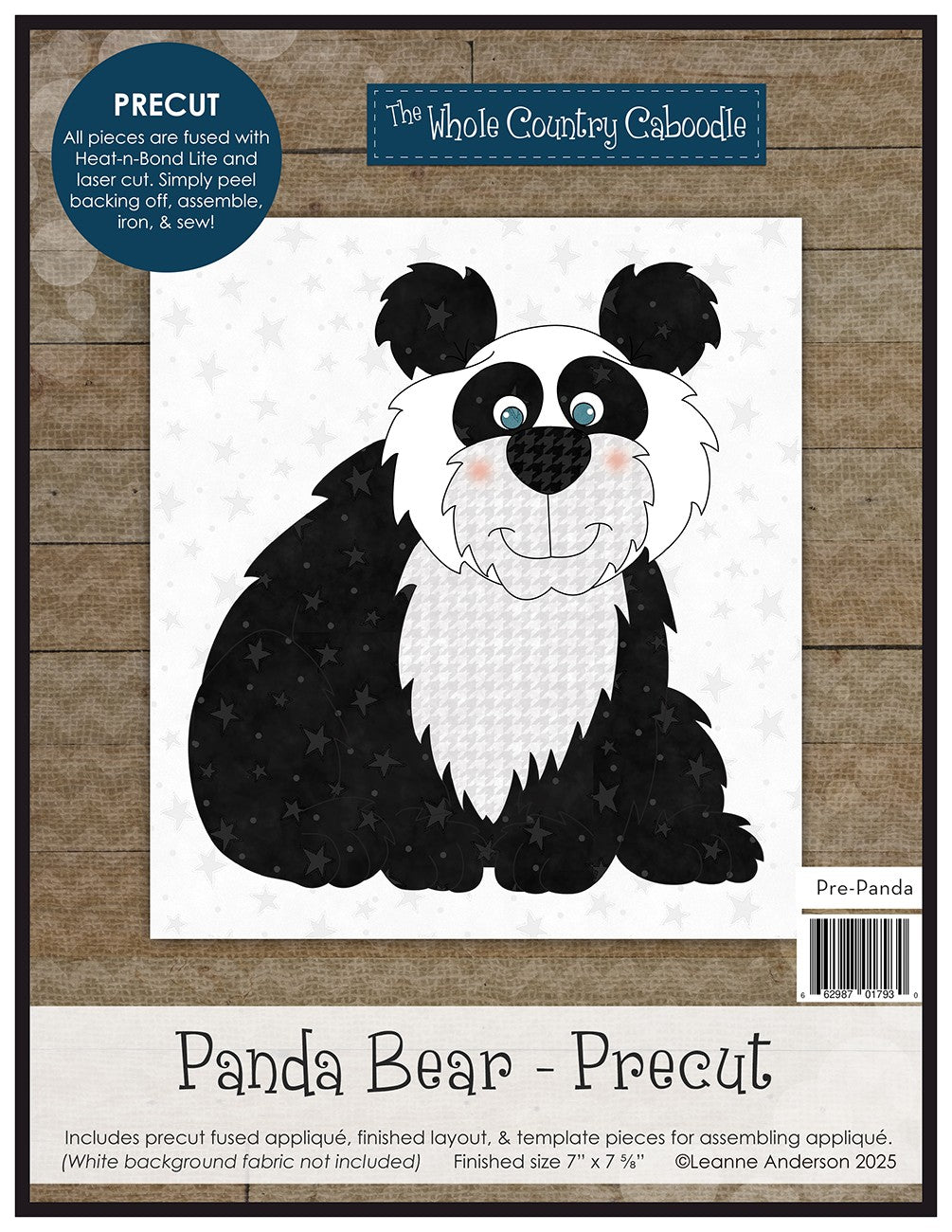 Panda Bear Precut Fused Applique Pack