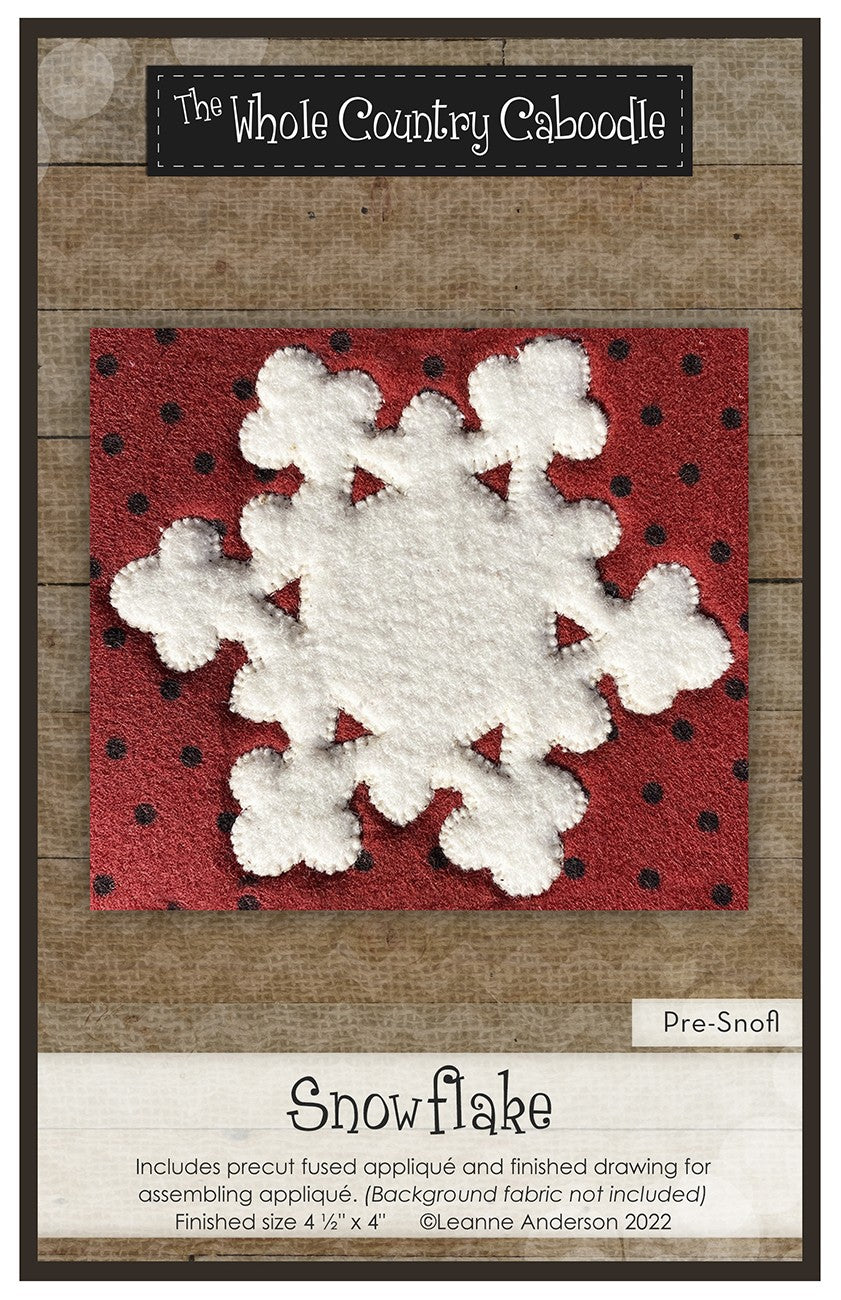Snowflake Precut Fused Applique Pack