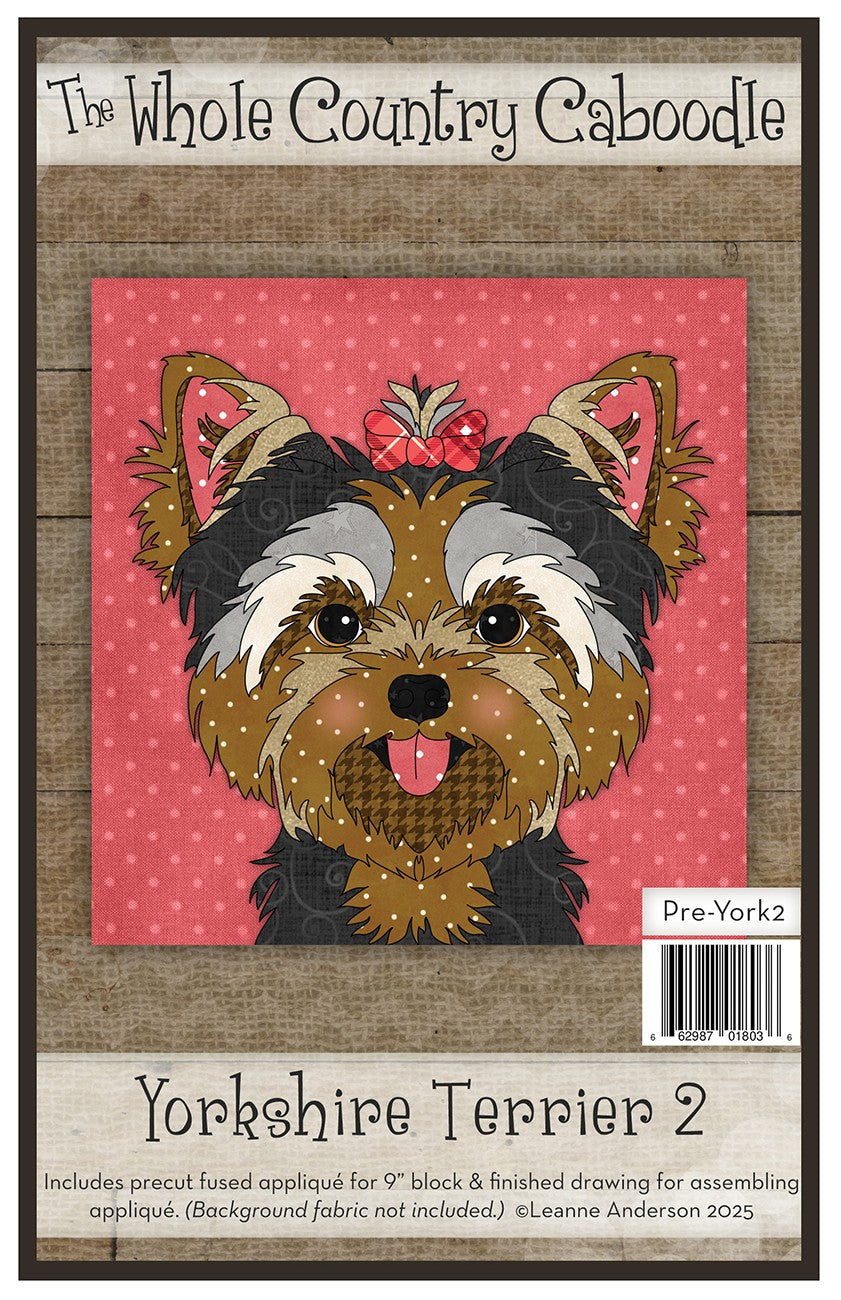 Yorkshire Terrier 2 Precut Fused Applique Pack