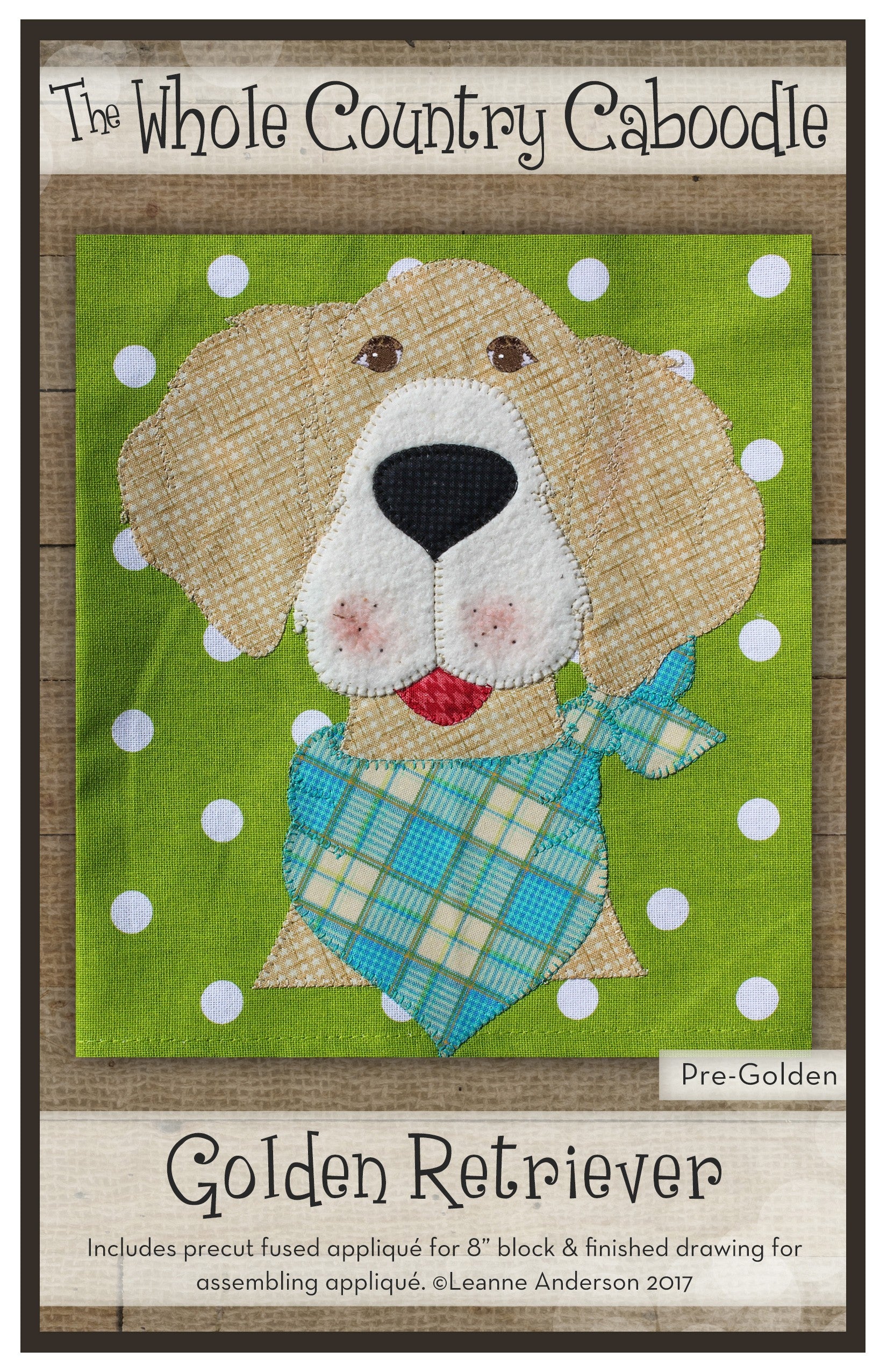 Golden Retriever Precut Fused Applique Pack
