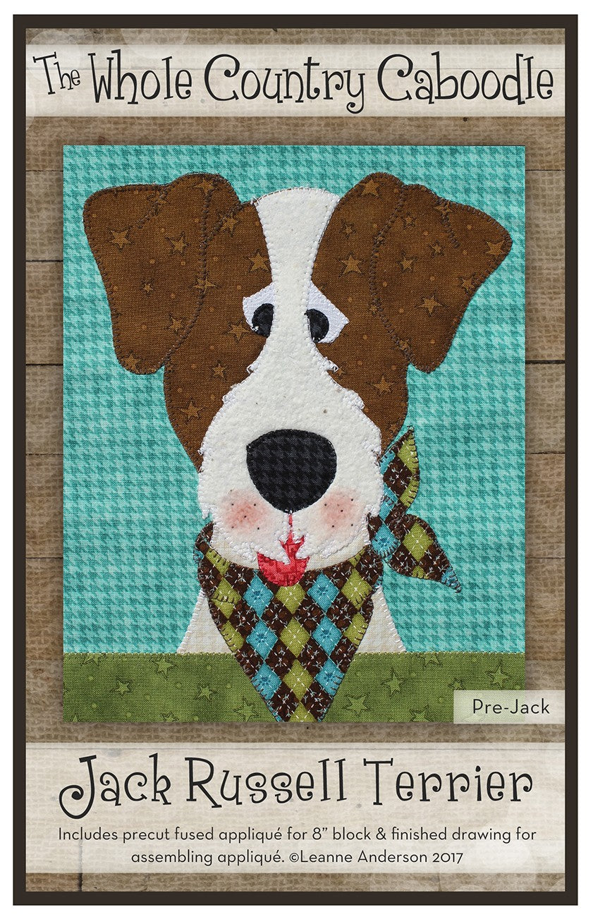 Jack Russell Terrier Precut Fused Applique Pack