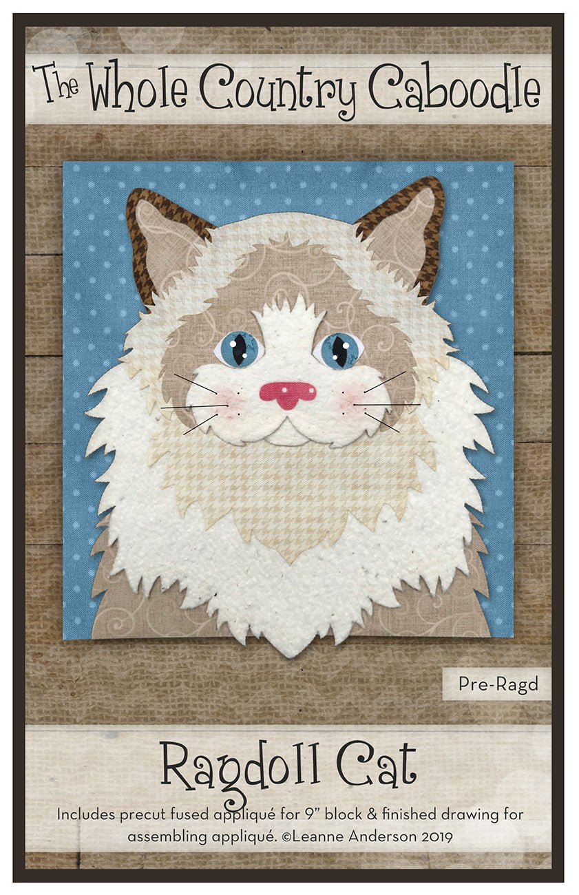 Ragdoll Cat Precut Fused Applique Pack