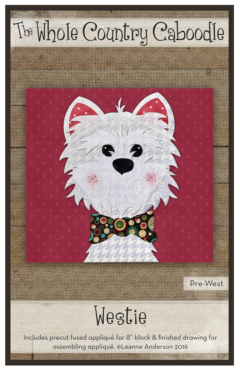 Westie Precut Fused Applique Pack
