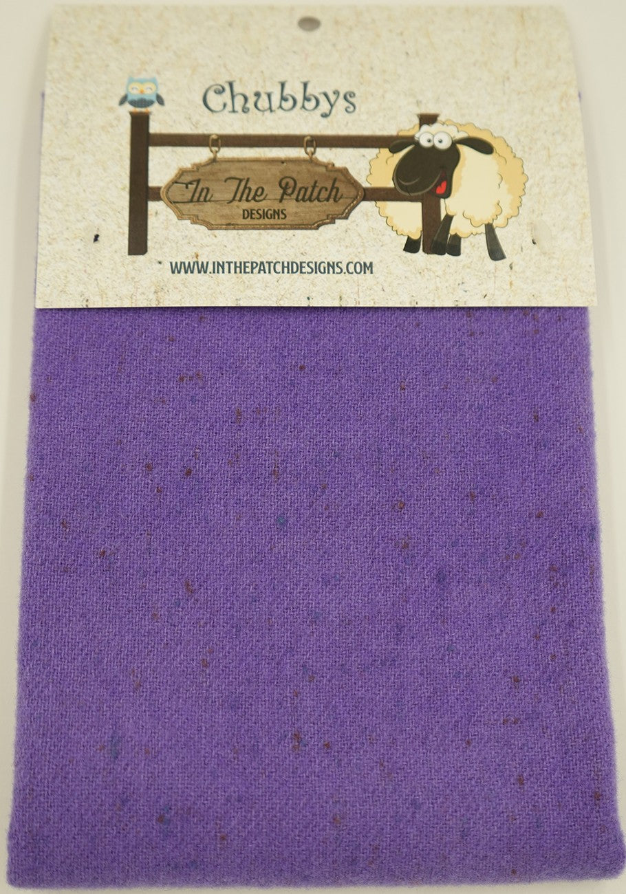Lavender Wool Chubbys 16in Square On Heather