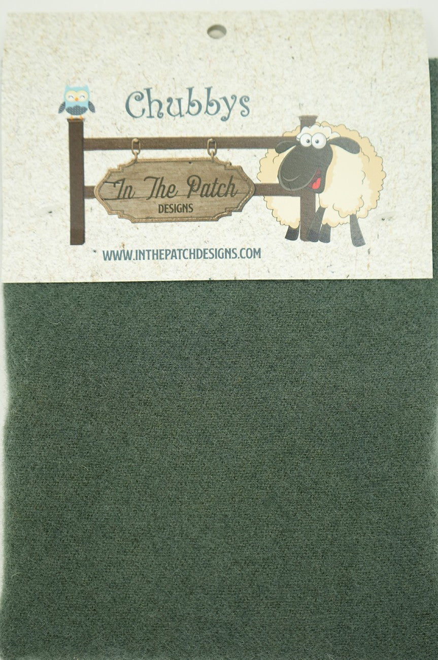 Deep Forest Wool Chubbys 16in Square Solid