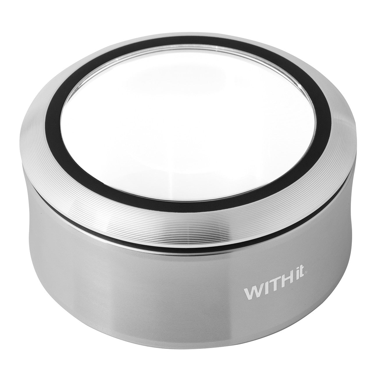 Rechargeable Lighted Dome Magnifier-Silver