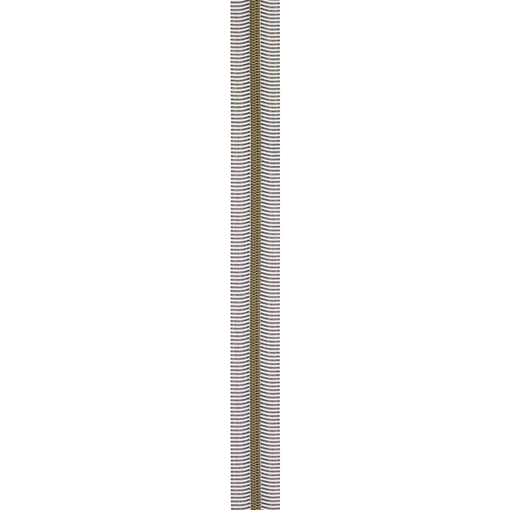 Black/White 5 Nylon Antique Coil Zippers