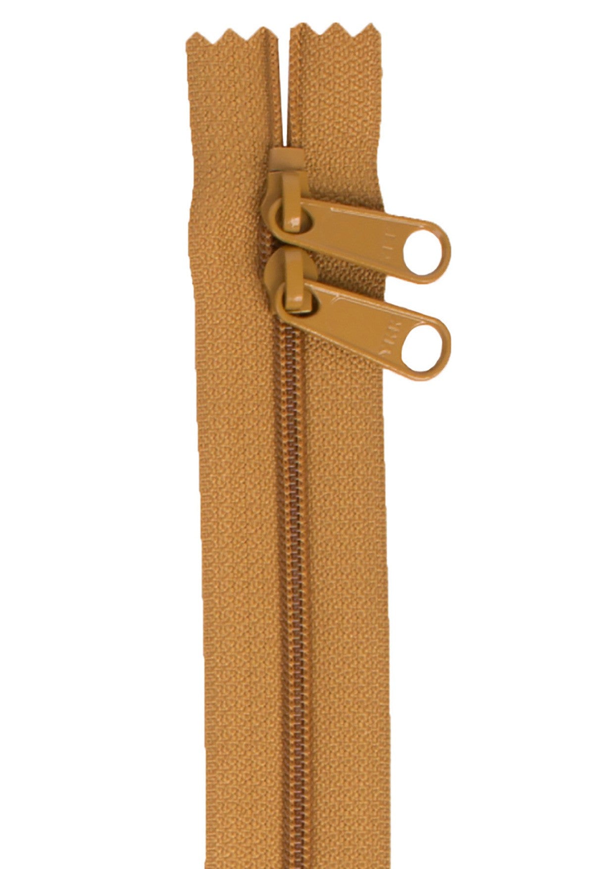 Handbag Zipper 30in Golden Brown
