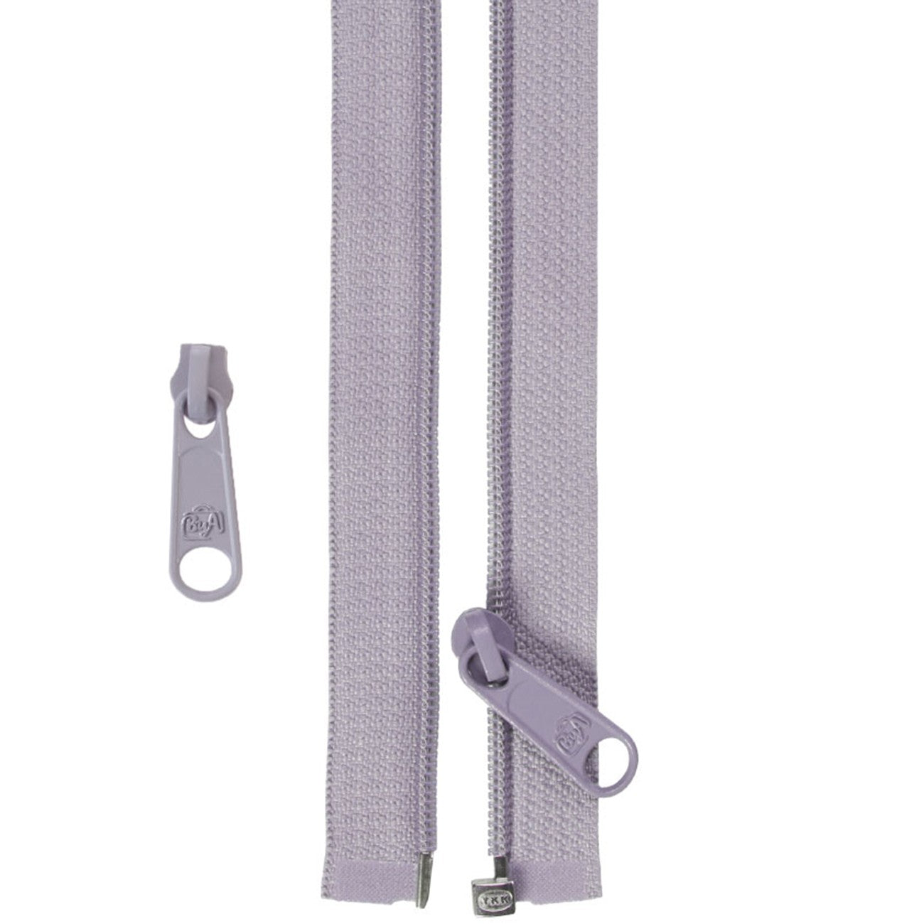 50in Separating Zipper and Extra Slide Pewter