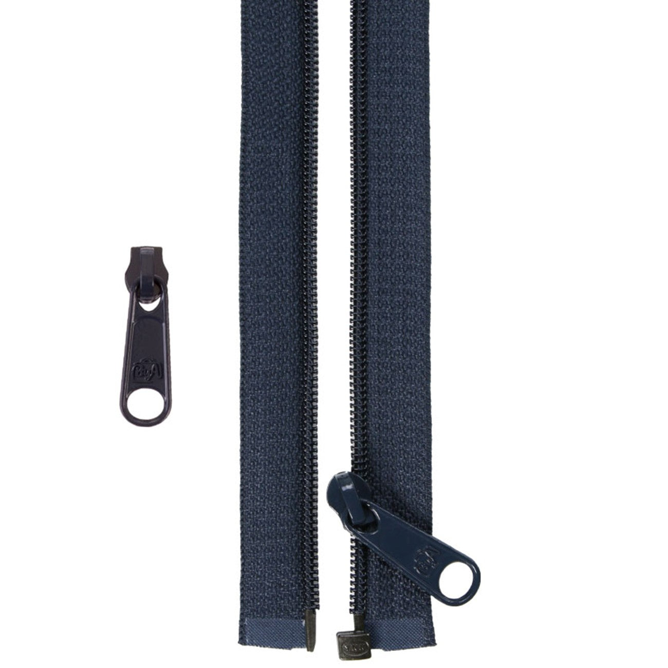50in Separating Zipper and Extra Slide Navy