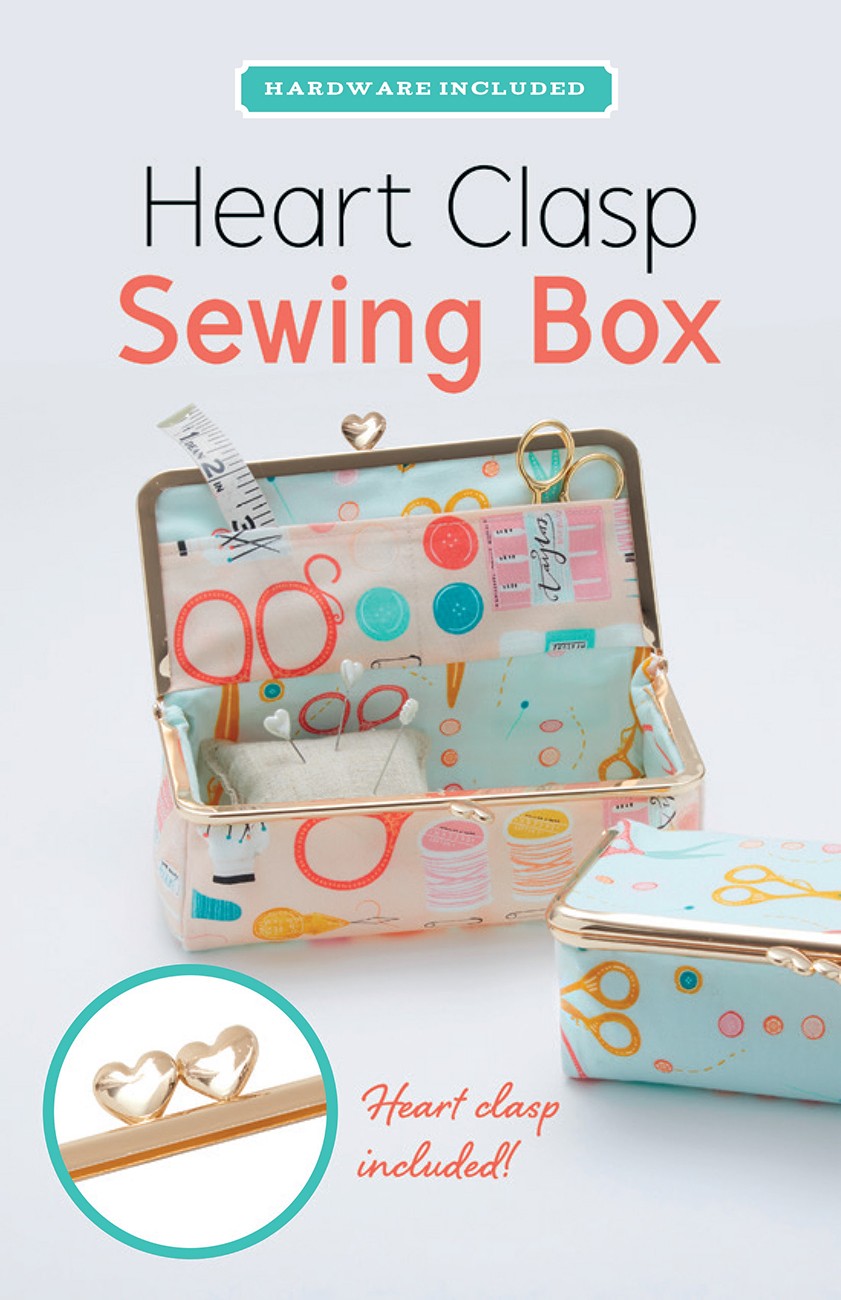 Heart Clasp Sewing Box Kit