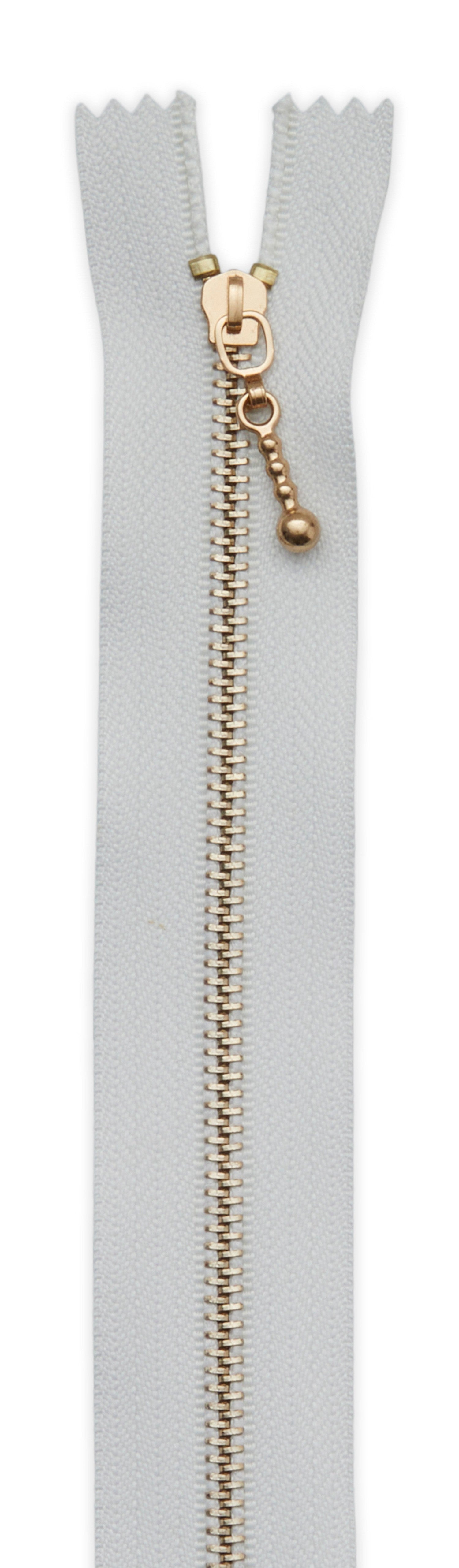 8in Rose Gold Droplet Pull Zipper 2pk